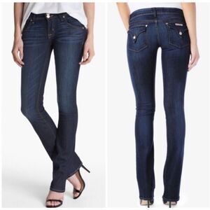 Hudson Jeans size 12(31) Beth Baby Boot Cut Jeans Dark Wash Flap Pocket Y2k